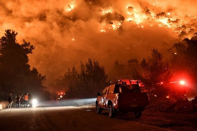 Greece Evacuates Villages As Forest Fire Rages In Corinth Region 184