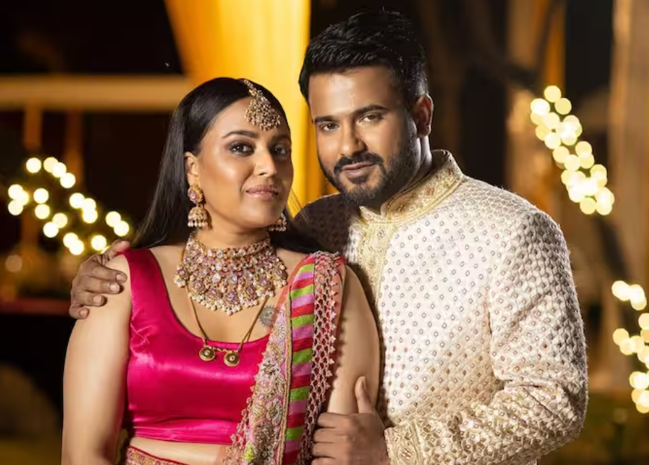 In Pink And Gold Swara And Fahad Turn Heads At Glittering Wedding Reception 30832