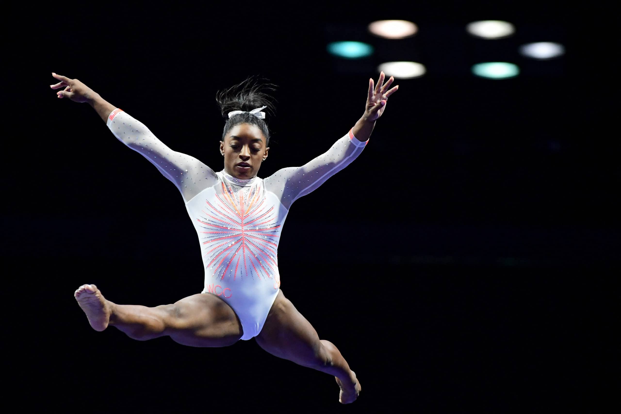 Biles Returns To Competition With Historic Vault 377