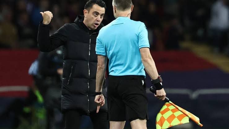 Very Bad Referee Ended Barcas Challenge Says Coach Xavi 49130
