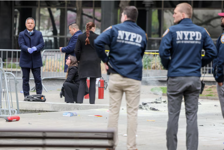 Man Sets Self On Fire Outside New York Court Where Trump Trial Underway 49252