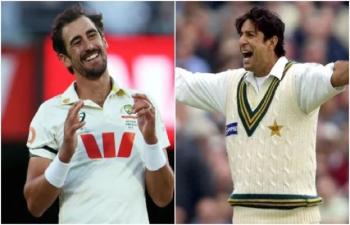 Mitchell Starc Surpasses Wasim Akram To Become Most Prolific Leftarm Quick In Test History 74640