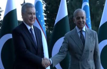 Formal Reception Held For Uzbek President At PM House 75407