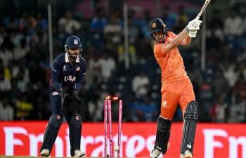 T20 World Cup USA Crush Netherlands By 93 Runs To Stay In Contention 75518
