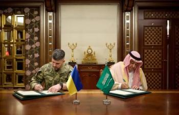 Ukraine Saudi Arabia Sign Air Defence Deal Senior Officials 76039