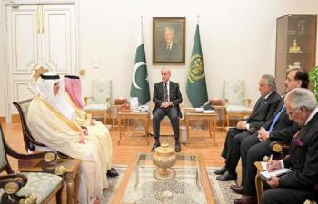 PM Shehbaz Saudi Foreign Minister Hold Talks On Regional Peace Efforts 76055
