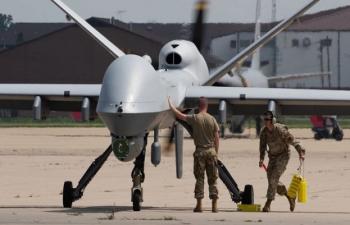 Iran Air Defenses Shoot Down MQ9 Drone In Isfahan LUCAS Drone Over Qeshm Island 76081