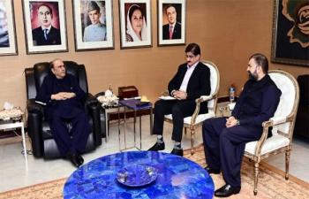President Discusses Interprovincial Affairs With Sindh Balochistan CMs 76693