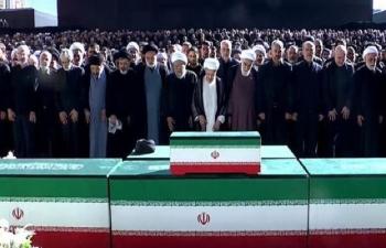 Funeral Prayers For Iranian Supreme Leader Khamenei Family Members Offered In Tehran 76713