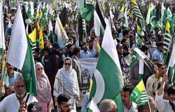 Kashmiris Observing Accession To Pakistan Day 76781